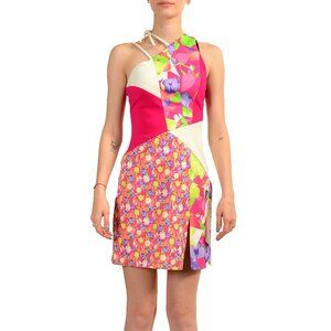 Versace Versus Women's Multi-Color Floral Print Mini Pencil Dress US XS IT 38
